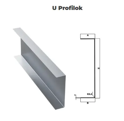 U szelemen metszeti rajz
